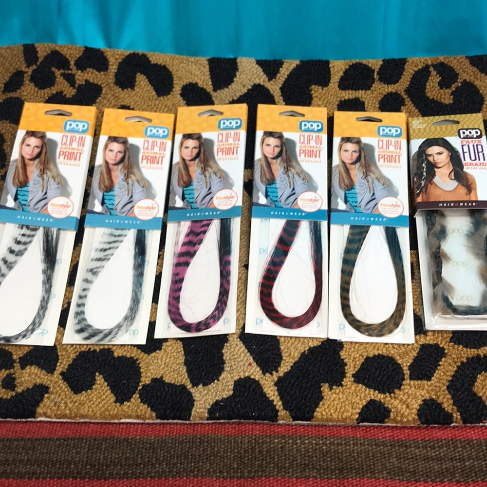 Clip on Faux Feather Extensions
